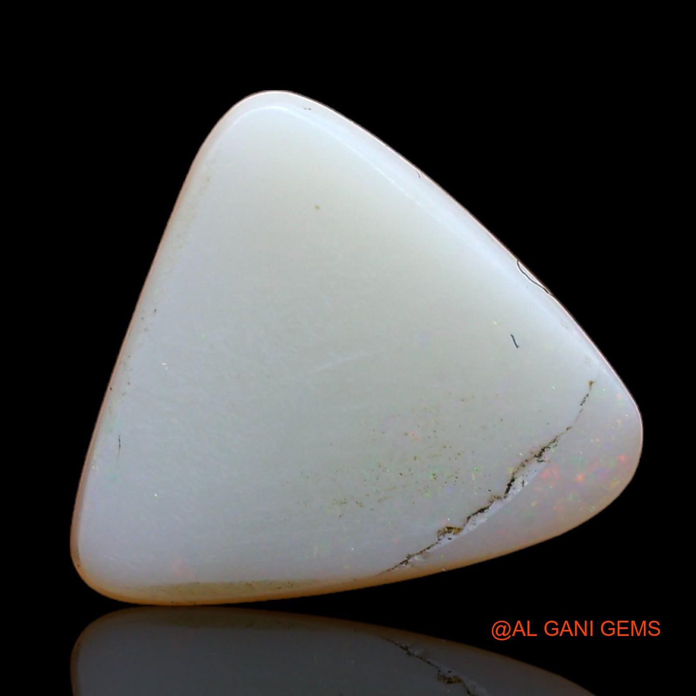 2.00 Cts Natural Australian Fire Opal Loose Gemstone Trillion Cabochon 11x11x3 mm AB-879