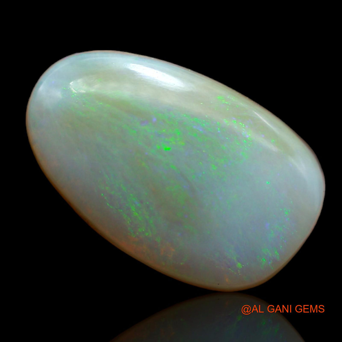 10.65 Cts Natural Australian Fire Opal Loose Gemstone Fancy Cabochon 19x11x1 mm AB-87