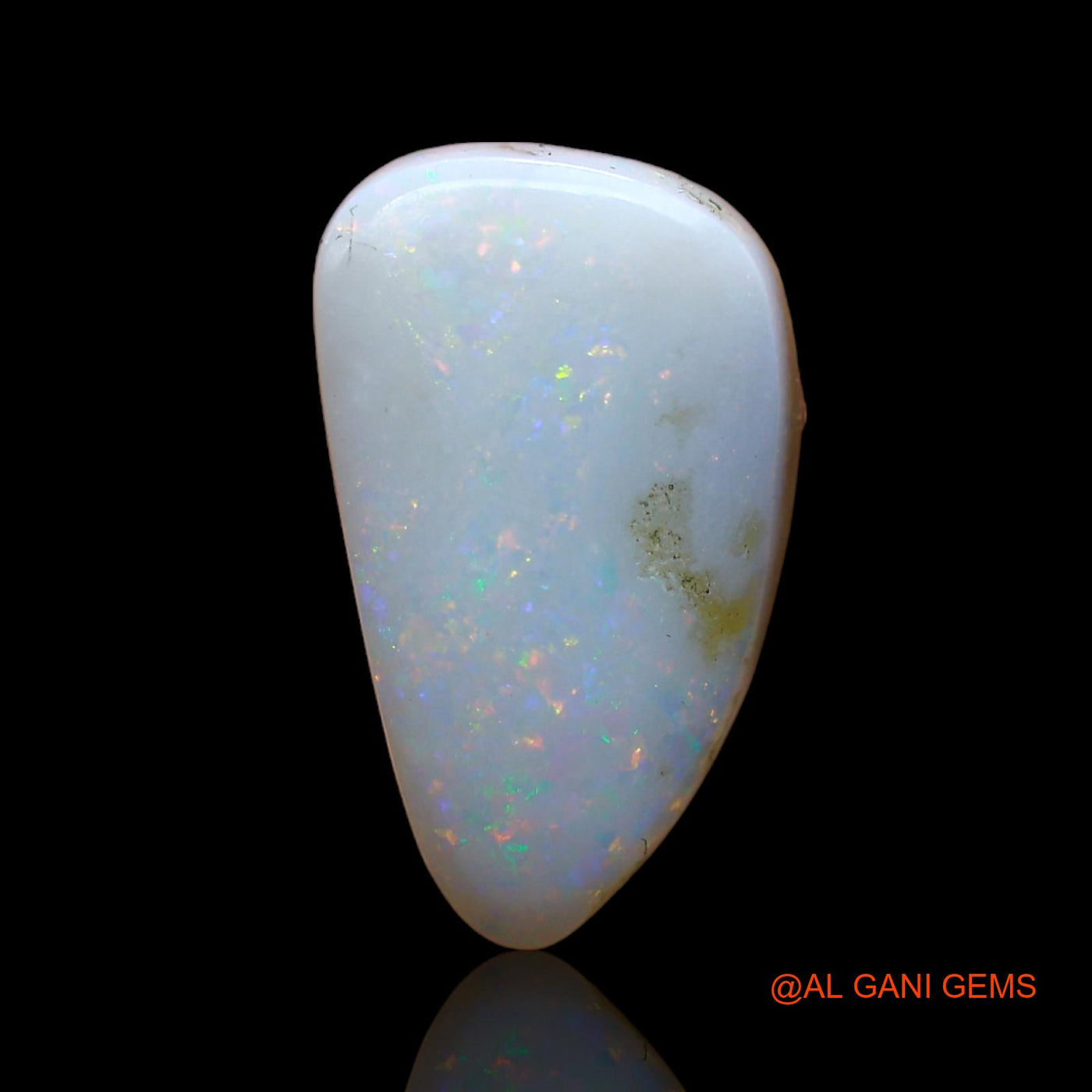 Natural Untreated Fire Opal Loose Gemstone Fancy Cabochon From Australia 4.00 Cts 15x9x4 mm AB-880
