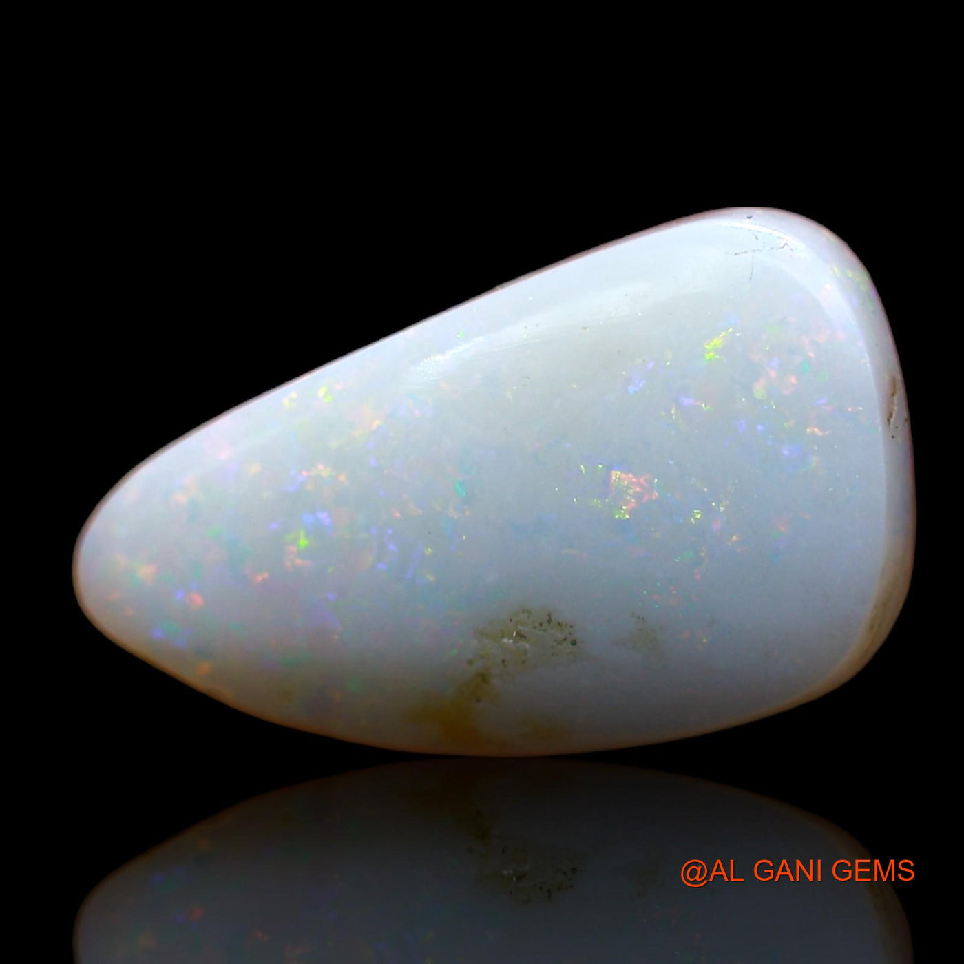 Natural Untreated Fire Opal Loose Gemstone Fancy Cabochon From Australia 4.00 Cts 15x9x4 mm AB-880
