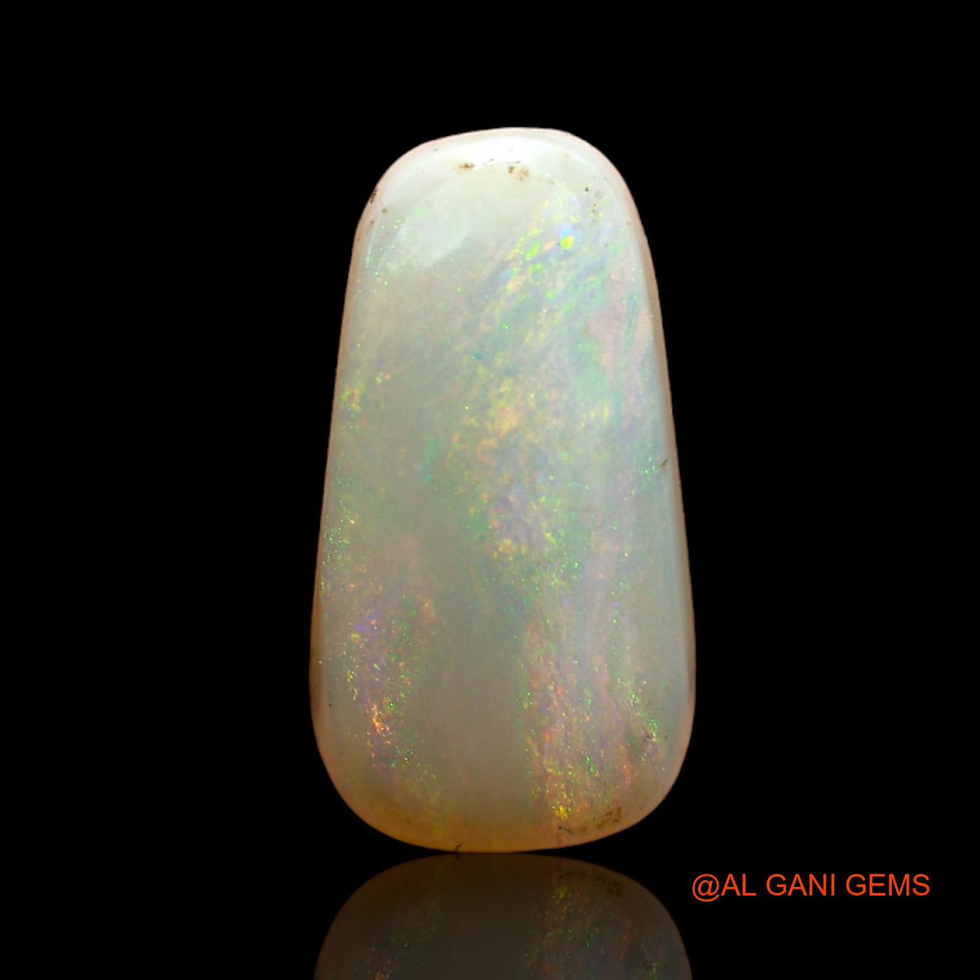 Natural Untreated Fire Opal Loose Gemstone Fancy Cabochon From Australia 3.00 Cts 15x8x3 mm AB-881
