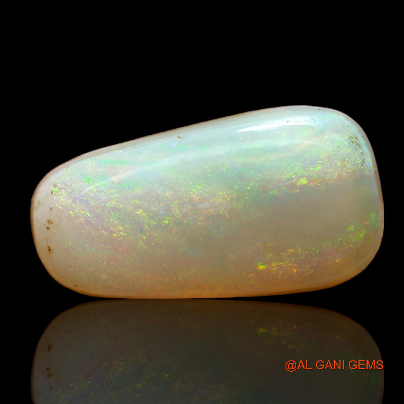 Natural Untreated Fire Opal Loose Gemstone Fancy Cabochon From Australia 3.00 Cts 15x8x3 mm AB-881