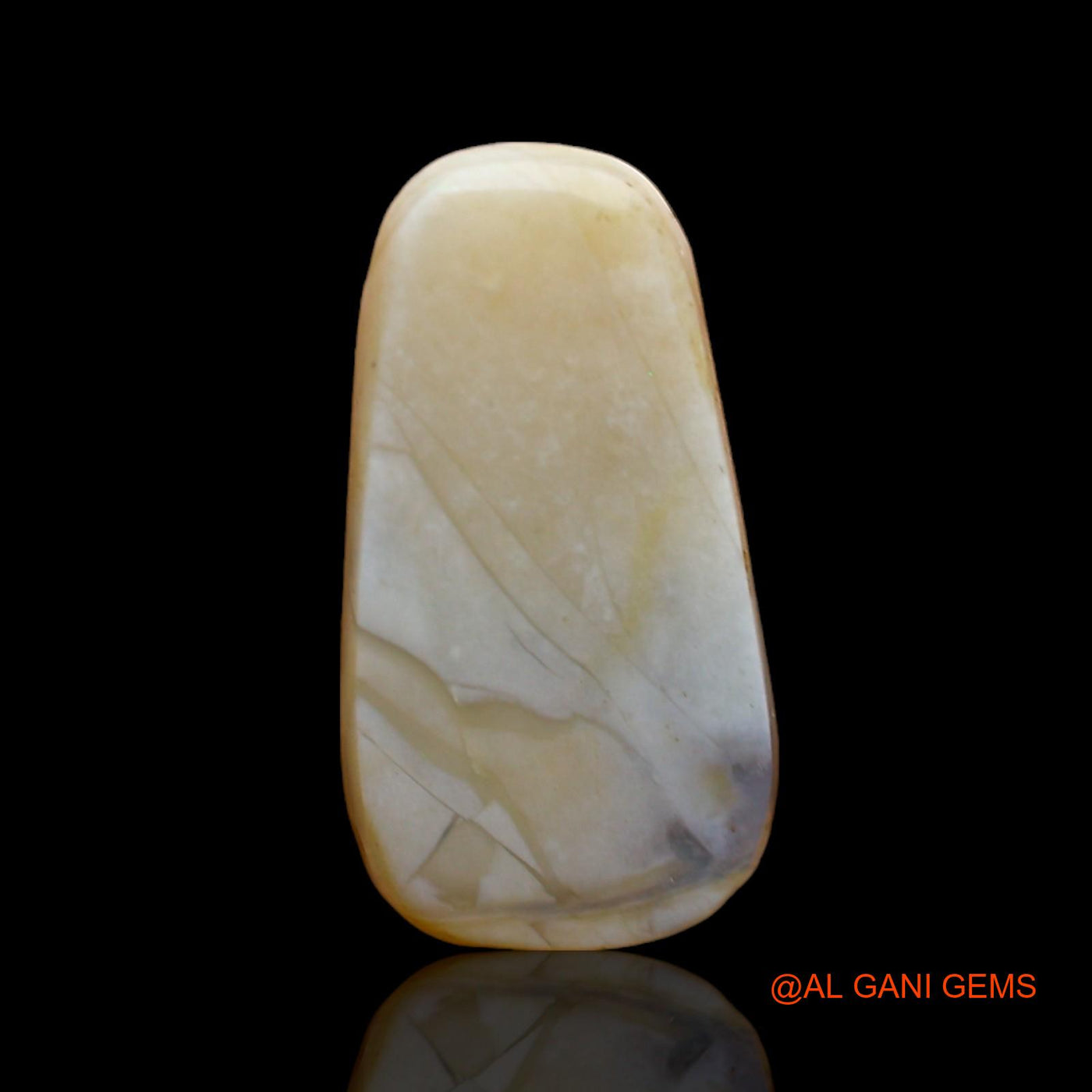 Natural Untreated Fire Opal Loose Gemstone Fancy Cabochon From Australia 3.00 Cts 15x8x3 mm AB-881