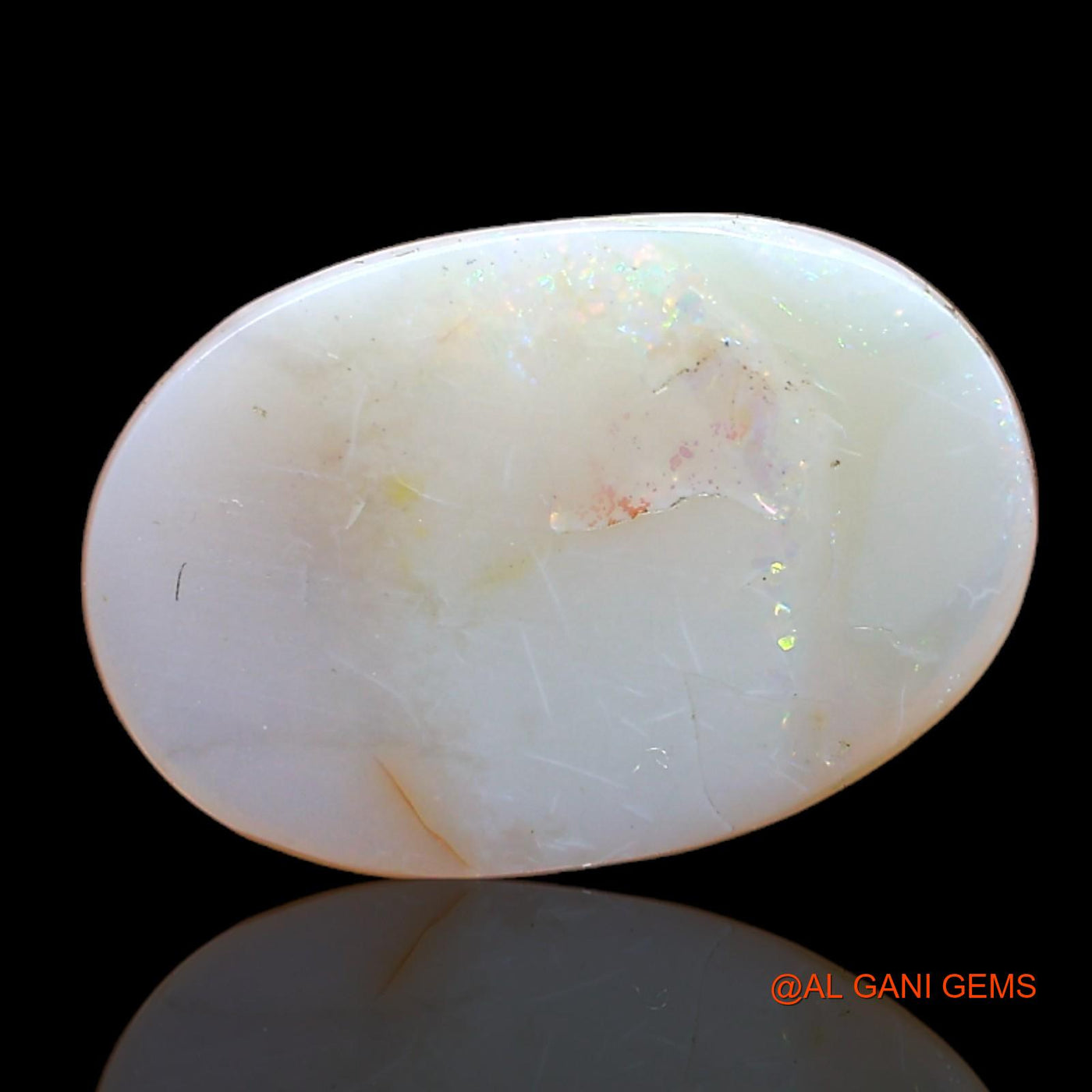 2.00 Cts Natural Australian Fire Opal Loose Gemstone Oval Cabochon 14x9x5 mm AB-882