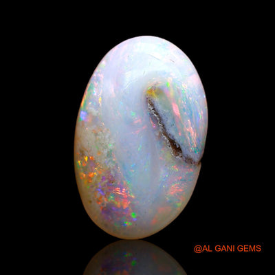2.00 Cts Natural Australian Fire Opal Loose Gemstone Oval Cabochon 14x8x3 mm AB-883