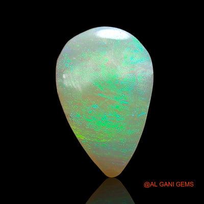 2.00 Cts Natural Australian Fire Opal Loose Gemstone Pear Cabochon 14x9x3 mm AB-886