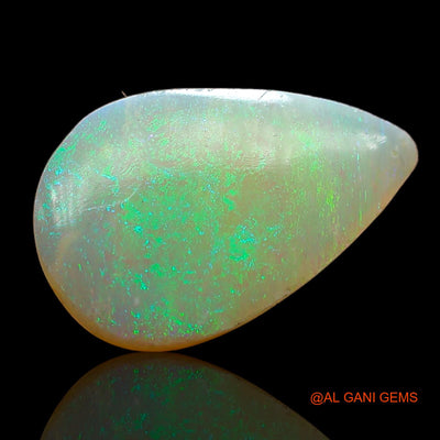 2.00 Cts Natural Australian Fire Opal Loose Gemstone Pear Cabochon 14x9x3 mm AB-886