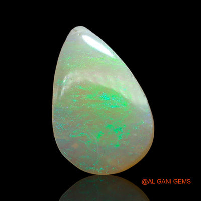2.00 Cts Natural Australian Fire Opal Loose Gemstone Pear Cabochon 14x9x3 mm AB-886