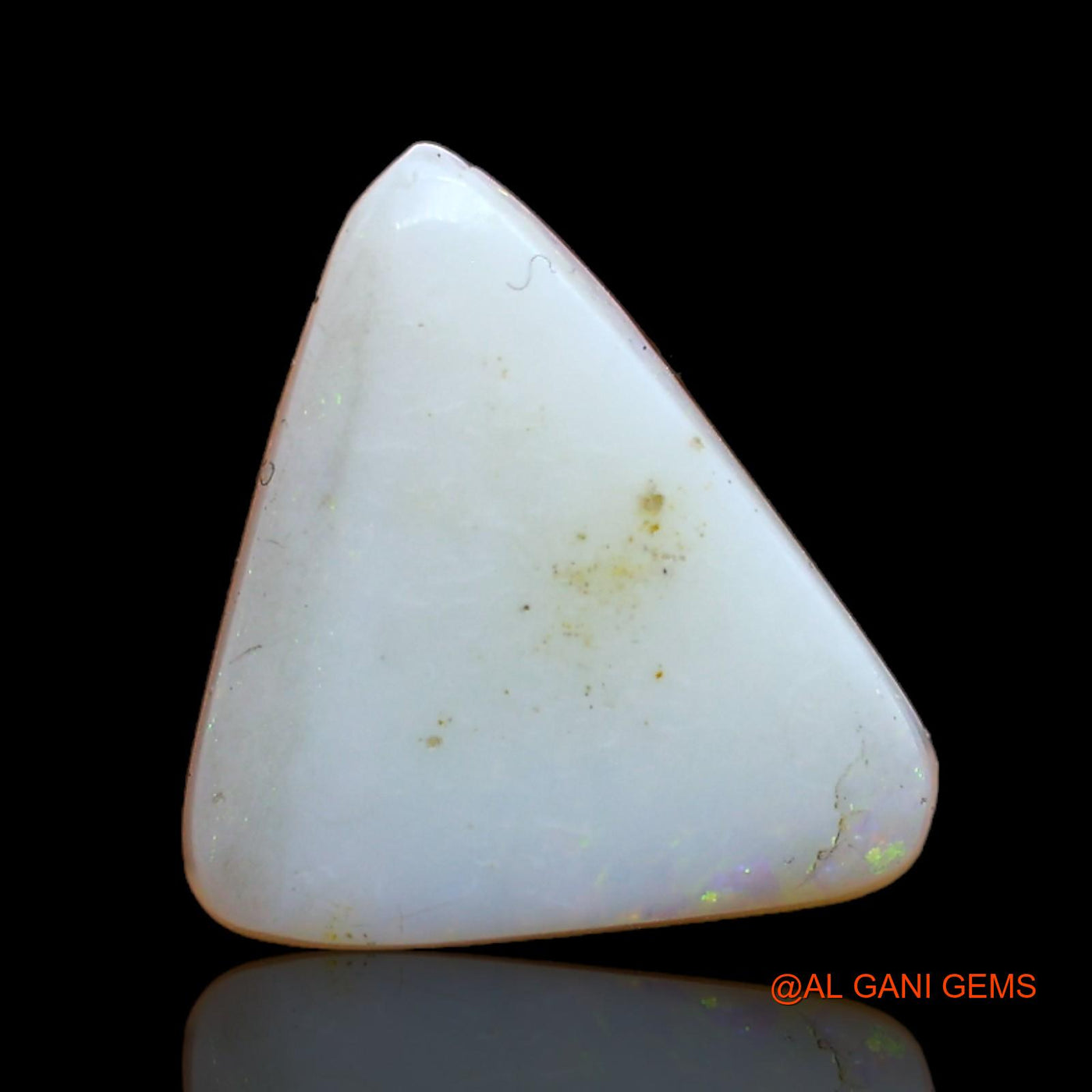 2.00 Cts Natural Australian Fire Opal Trillion Cabochon Loose Gemstone For Jewelry 13x10x3 mm AB-888