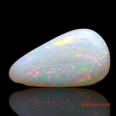 2.00 Cts Natural Australian Fire Opal Pear Cabochon Loose Gemstone For Jewelry 13x7x3 mm AB-889
