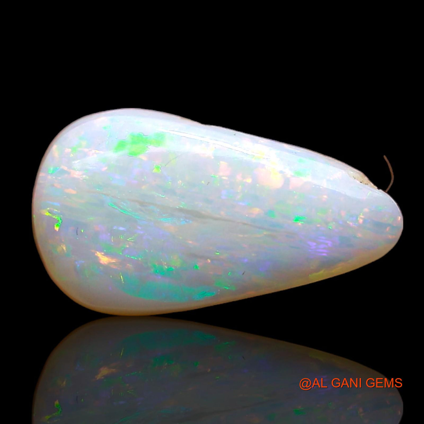 2.00 Cts Natural Australian Fire Opal Pear Cabochon Loose Gemstone For Jewelry 13x7x3 mm AB-889