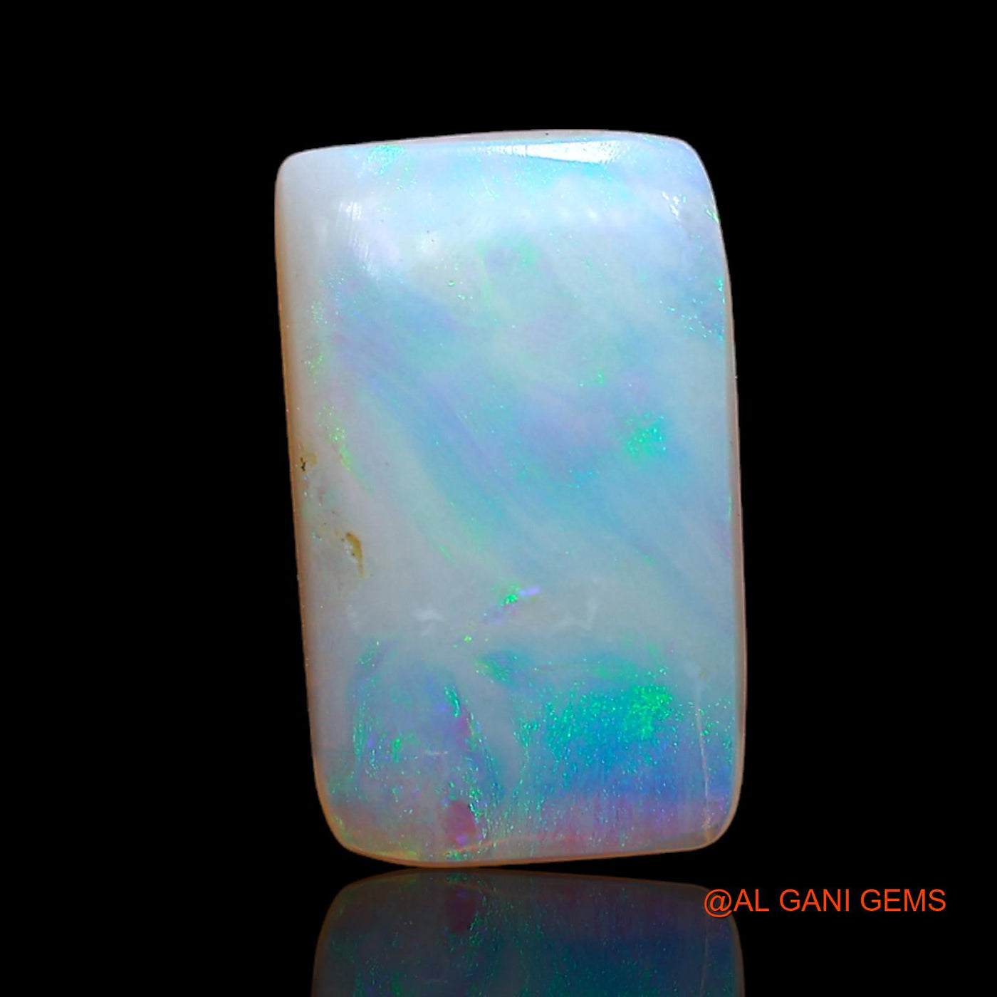 2.00 Cts Natural Australian Fire Opal Loose Gemstone Square Cabochon 13x8x2 mm AB-890