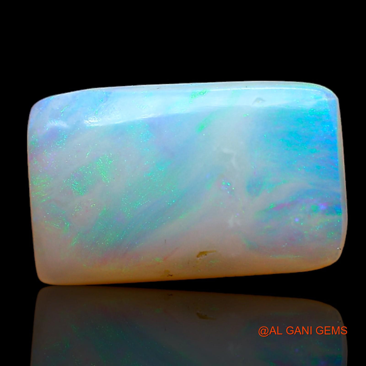 2.00 Cts Natural Australian Fire Opal Loose Gemstone Square Cabochon 13x8x2 mm AB-890