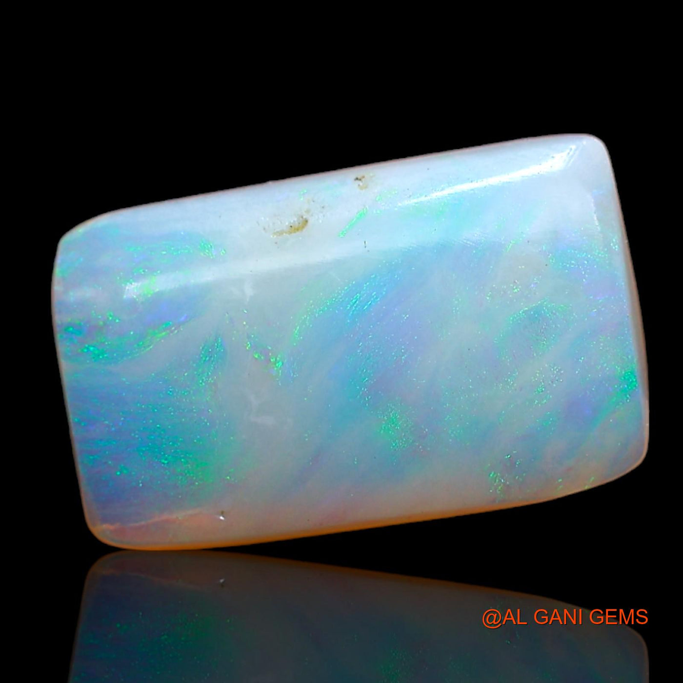2.00 Cts Natural Australian Fire Opal Loose Gemstone Square Cabochon 13x8x2 mm AB-890