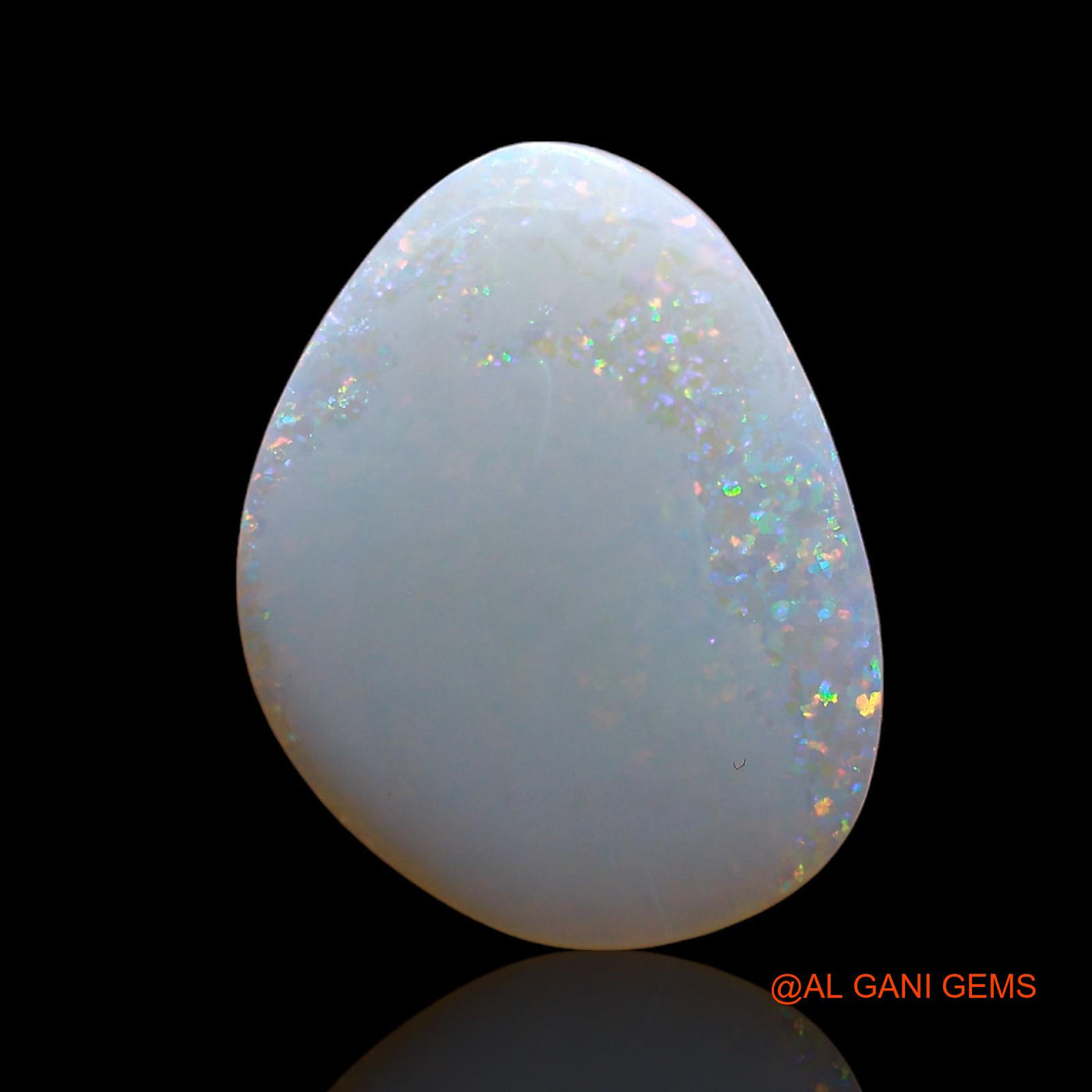 2.00 Cts Unheated Australian Fire Opal Loose Gemstone Fancy Cabochon Natural 16x12x2 mm AB-891