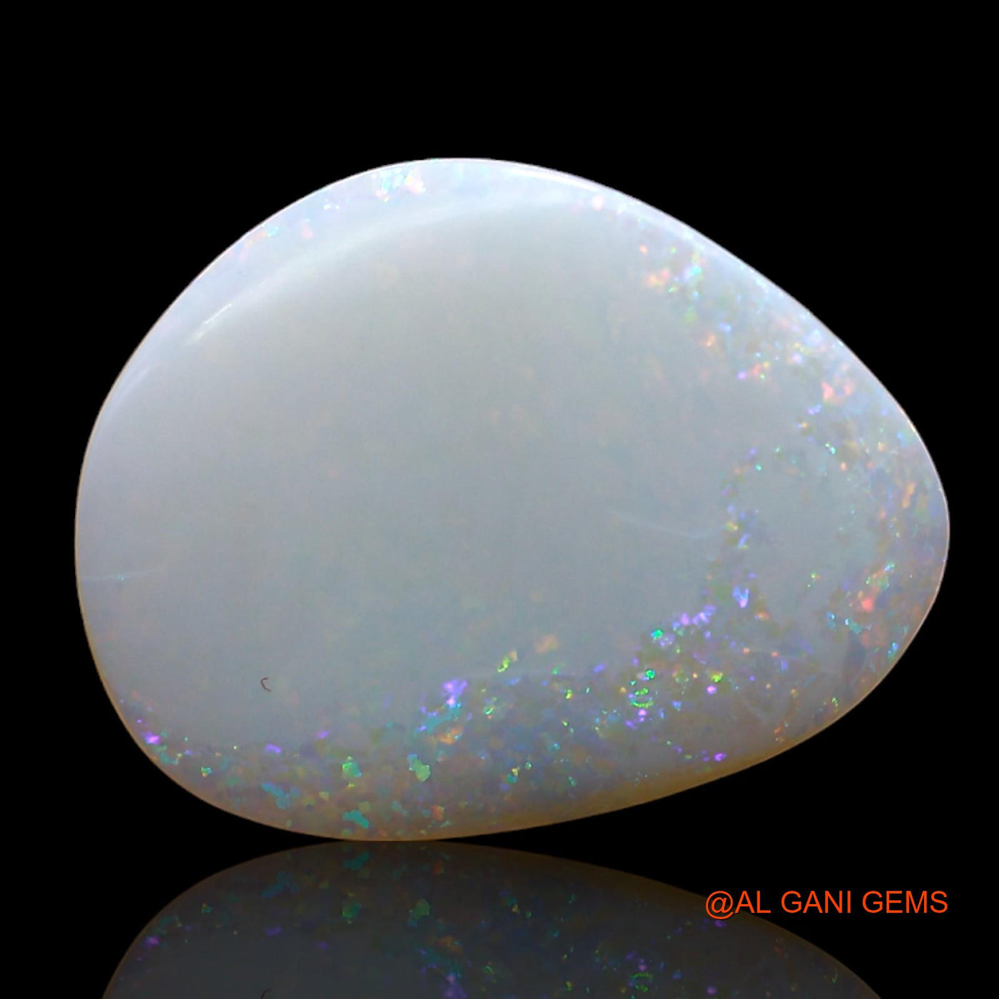 2.00 Cts Unheated Australian Fire Opal Loose Gemstone Fancy Cabochon Natural 16x12x2 mm AB-891