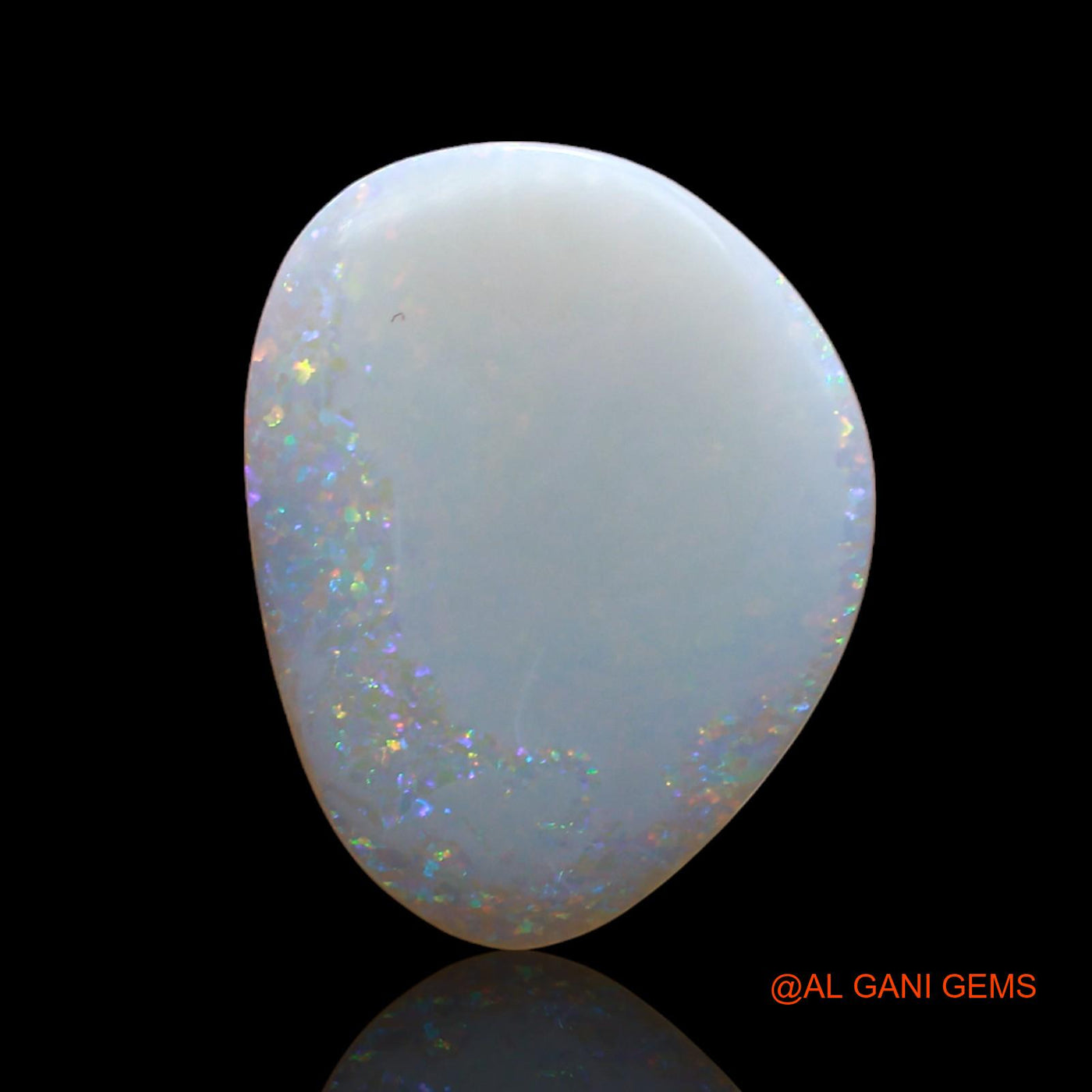 2.00 Cts Unheated Australian Fire Opal Loose Gemstone Fancy Cabochon Natural 16x12x2 mm AB-891