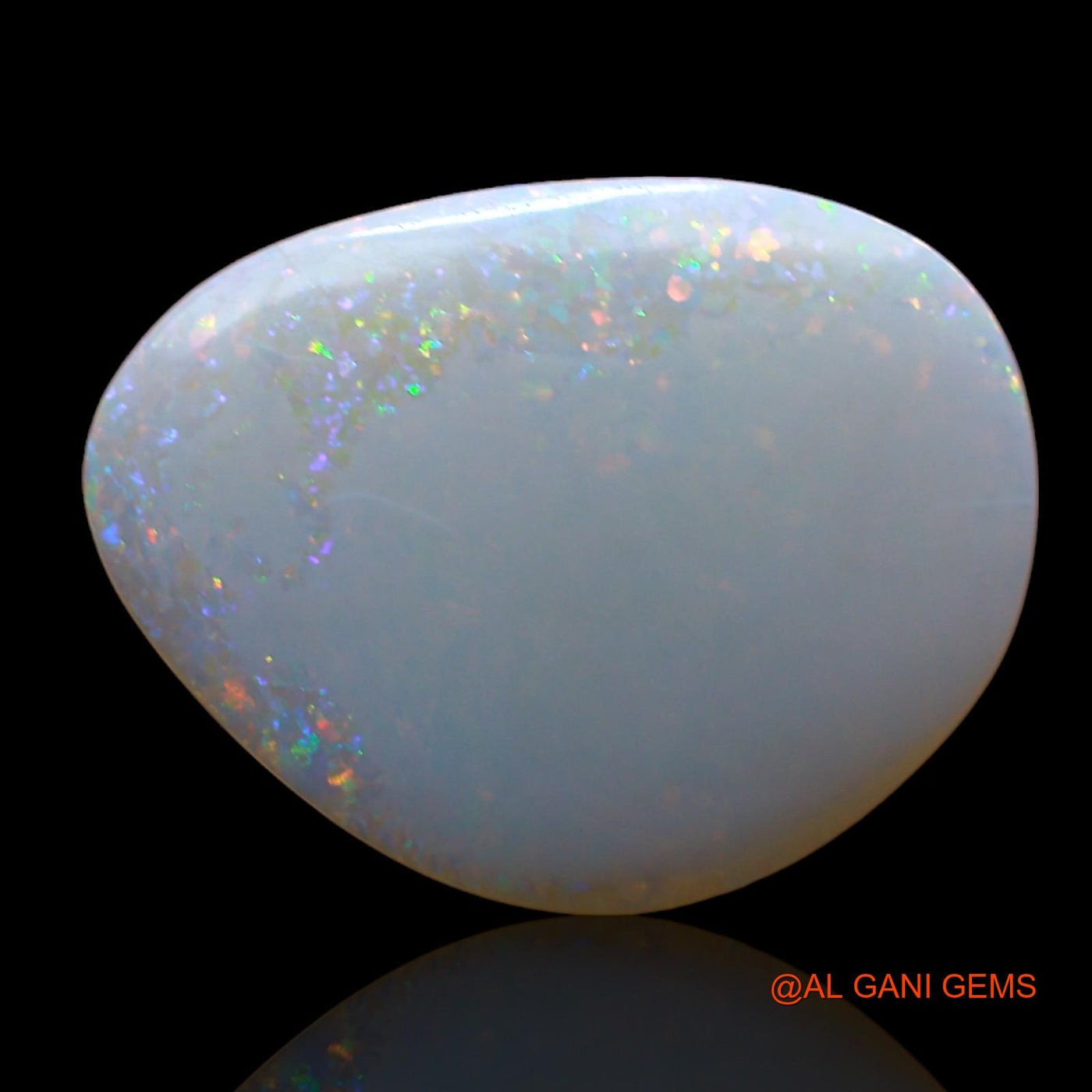 2.00 Cts Unheated Australian Fire Opal Loose Gemstone Fancy Cabochon Natural 16x12x2 mm AB-891
