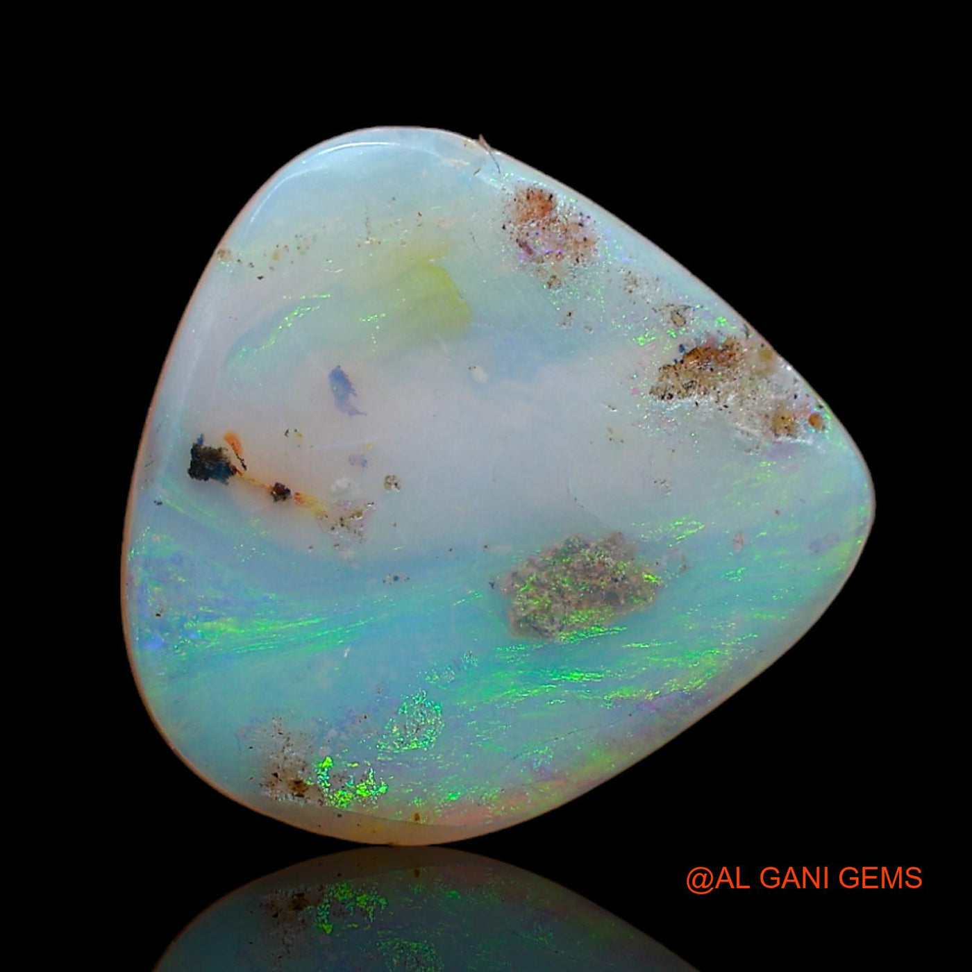 2.00 Cts Natural Australian Fire Opal Loose Gemstone Fancy Cabochon 12x12x2 mm AB-893
