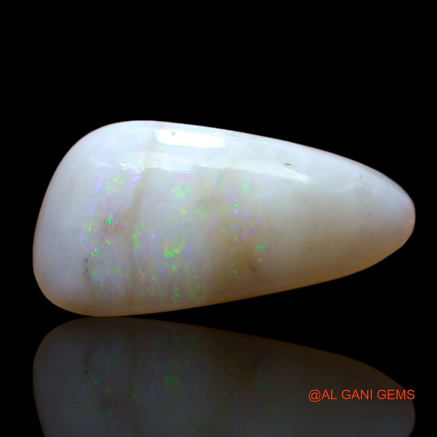 4.00 Cts Natural Australian Fire Opal Loose Gemstone Fancy Cabochon 16x8x5 mm AB-896