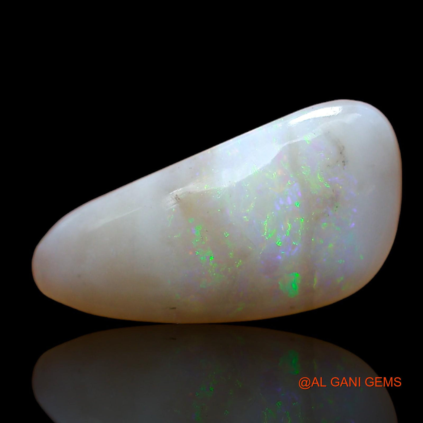 4.00 Cts Natural Australian Fire Opal Loose Gemstone Fancy Cabochon 16x8x5 mm AB-896