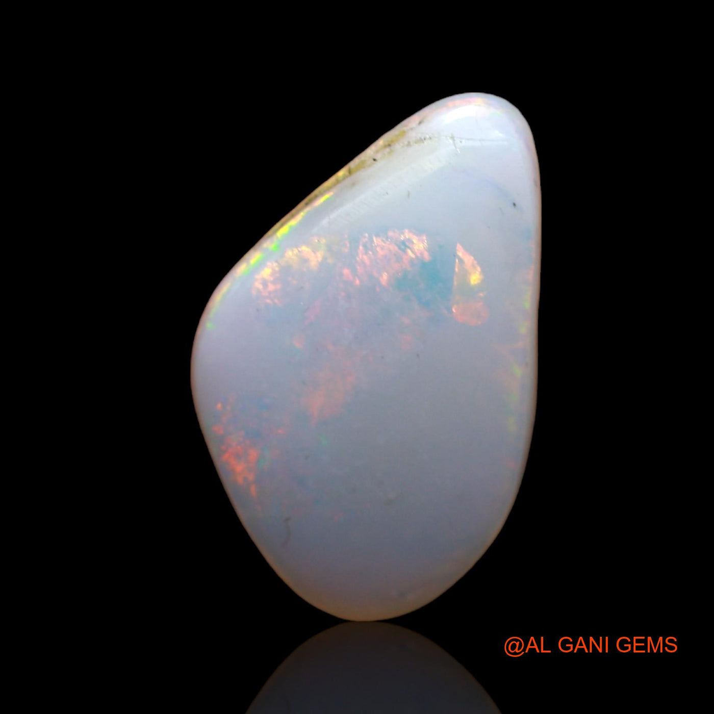 2.00 Cts Natural Australian Fire Opal Loose Gemstone Fancy Cabochon 16x10x2 mm AB-897