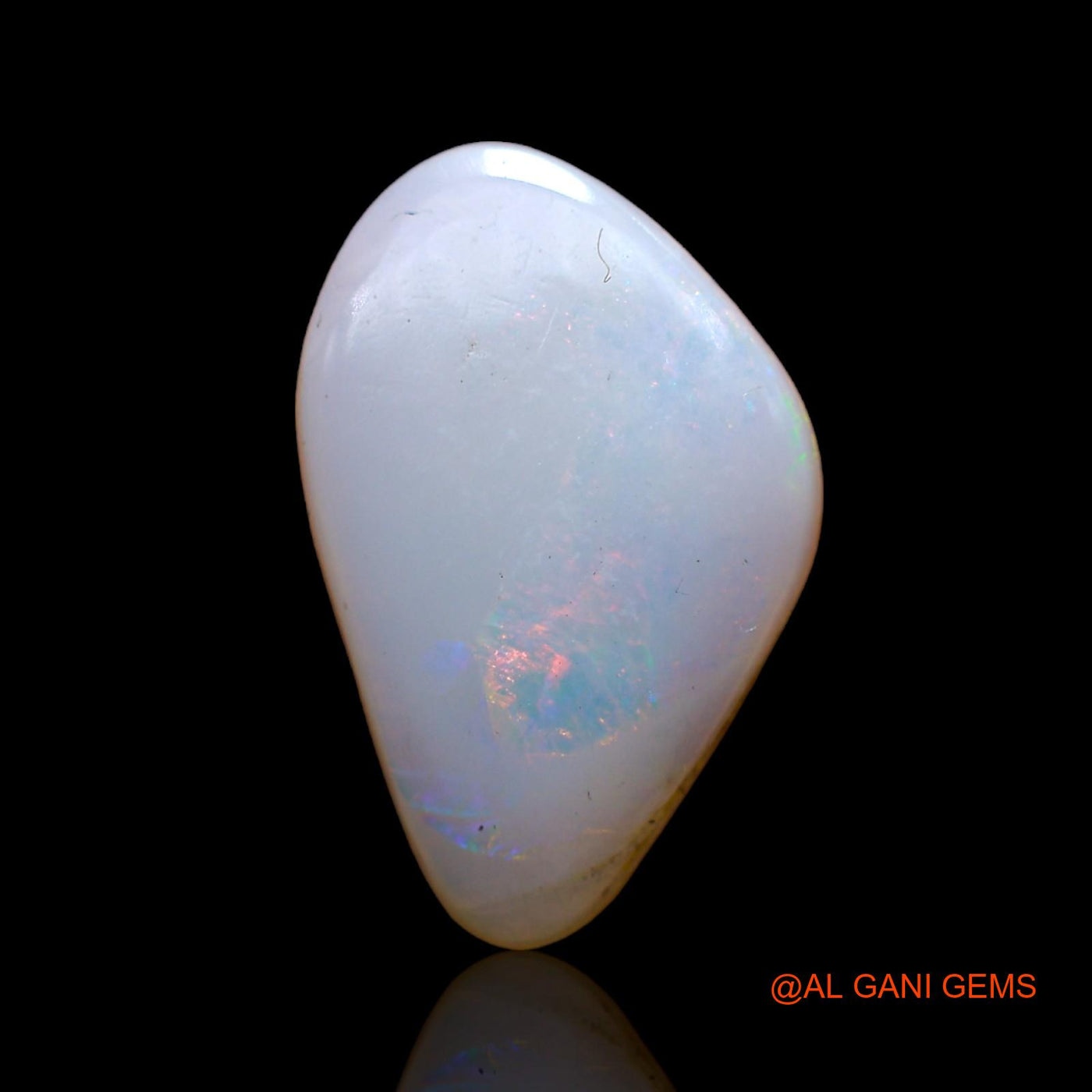 2.00 Cts Natural Australian Fire Opal Loose Gemstone Fancy Cabochon 16x10x2 mm AB-897