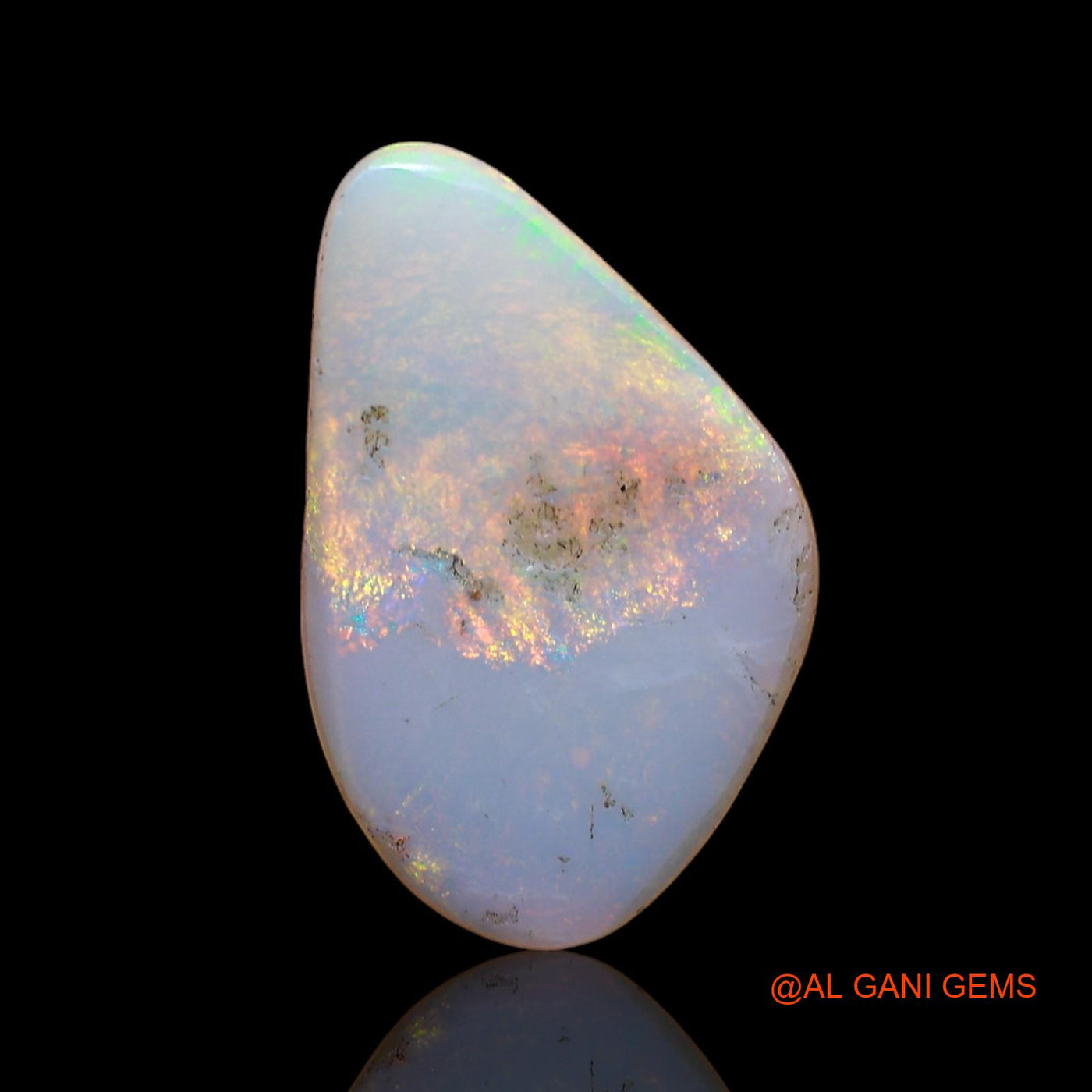 2.00 Cts Natural Australian Fire Opal Loose Gemstone Fancy Cabochon 16x10x2 mm AB-897
