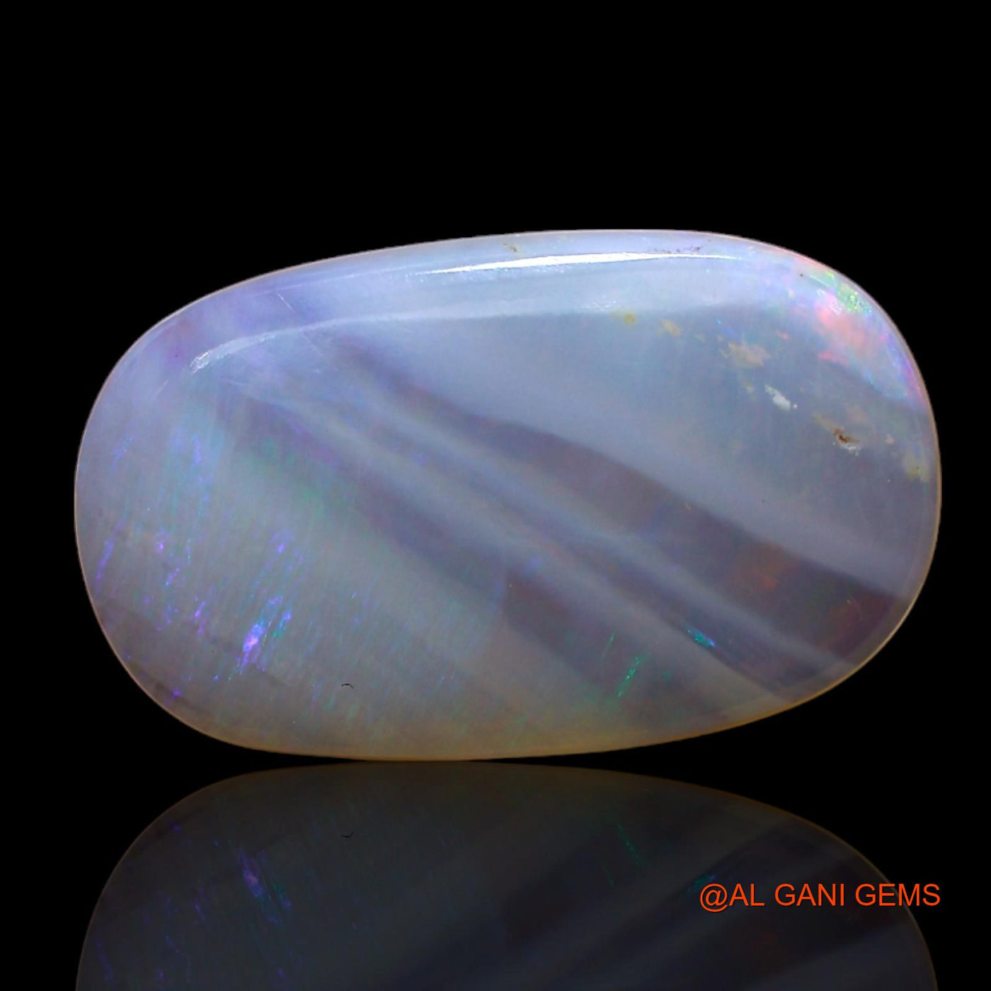 Natural Untreated Fire Opal Loose Gemstone Oval Cabochon From Australia 2.00 Cts 15x9x2 mm AB-899
