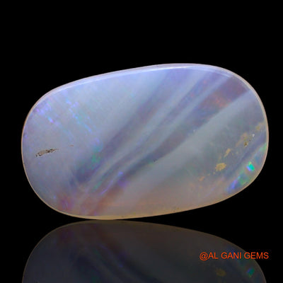 Natural Untreated Fire Opal Loose Gemstone Oval Cabochon From Australia 2.00 Cts 15x9x2 mm AB-899