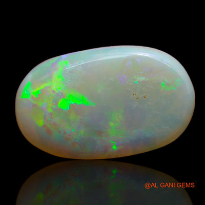 Natural Fire Opal Gemstone 5.65 Cts Loose Oval Cabochon From Australia 19x12x1 mm AB-89