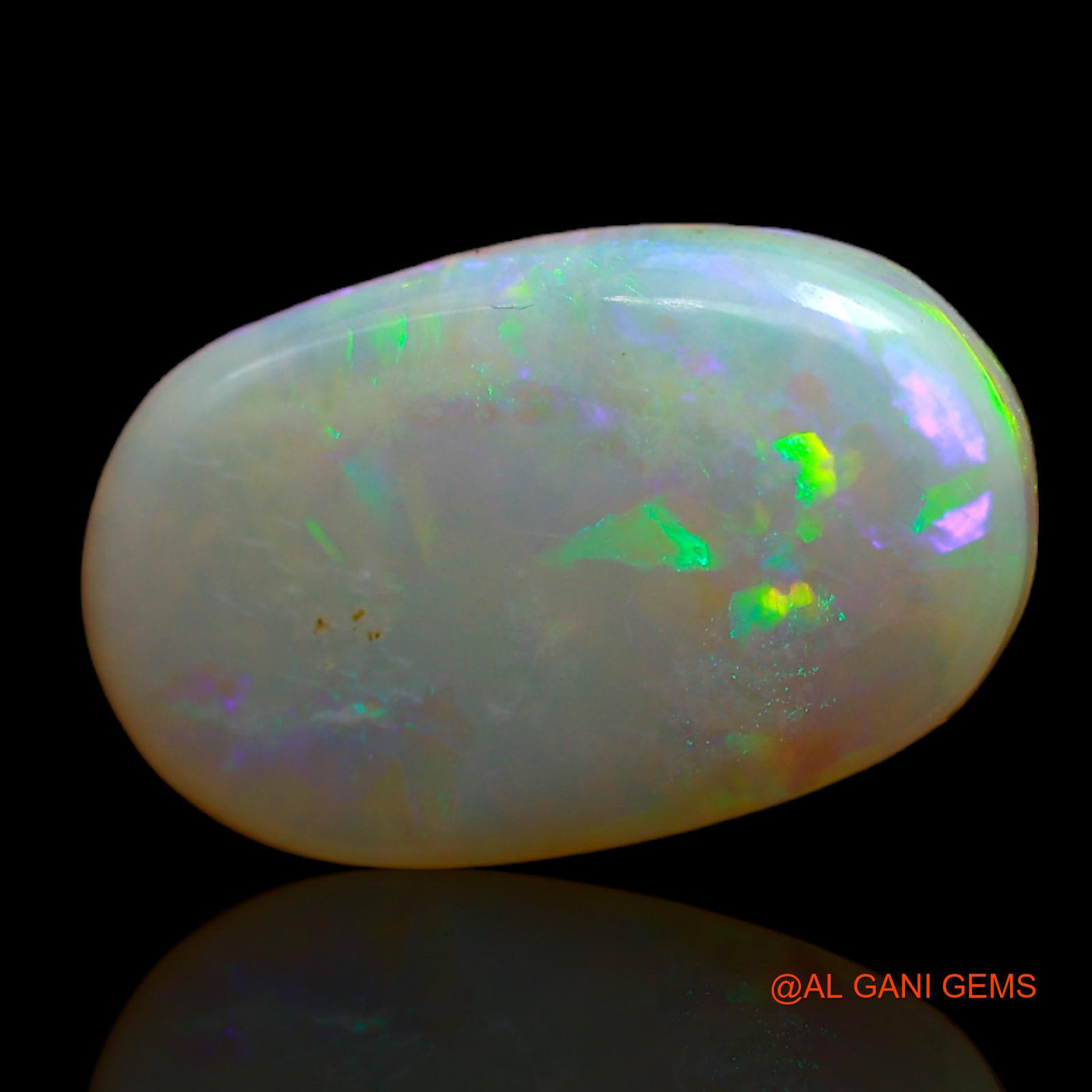 Natural Fire Opal Gemstone 5.65 Cts Loose Oval Cabochon From Australia 19x12x1 mm AB-89