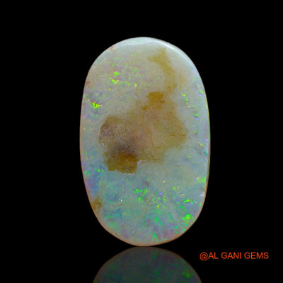 Natural Fire Opal Gemstone 5.65 Cts Loose Oval Cabochon From Australia 19x12x1 mm AB-89