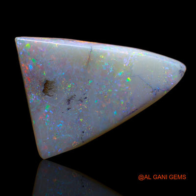8.05 Cts Natural Australian Fire Opal Loose Gemstone Trillion Cabochon 21x16x4 mm AB-8