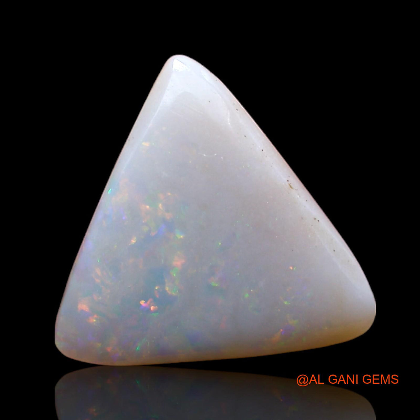 Natural Fire Opal Gemstone 2.00 Cts Loose Trillion Cabochon From Australia 12x12x3 mm AB-900