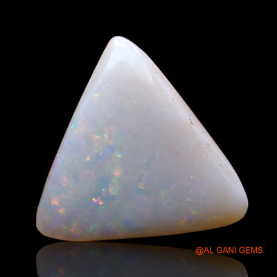 Natural Fire Opal Gemstone 2.00 Cts Loose Trillion Cabochon From Australia 12x12x3 mm AB-900