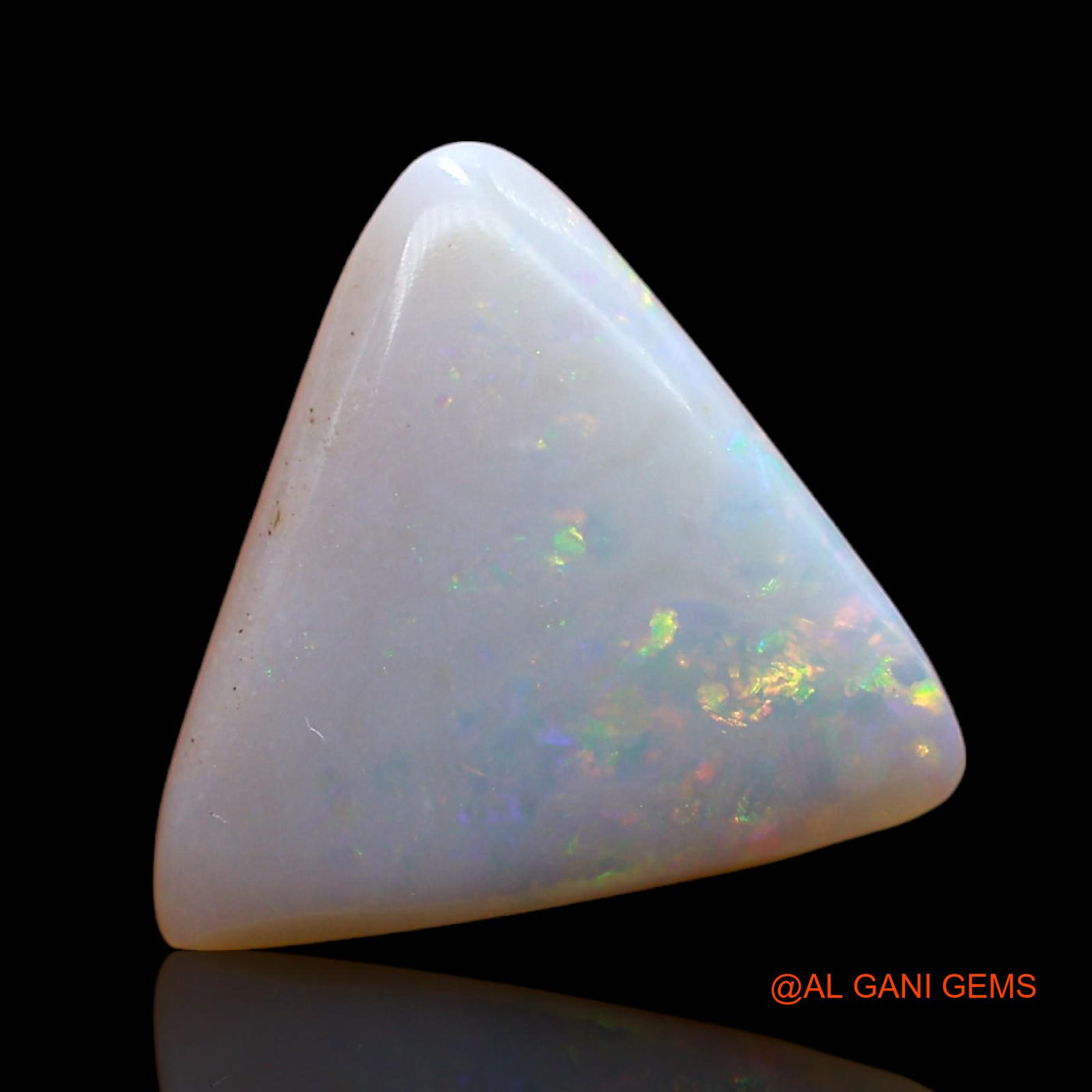 Natural Fire Opal Gemstone 2.00 Cts Loose Trillion Cabochon From Australia 12x12x3 mm AB-900