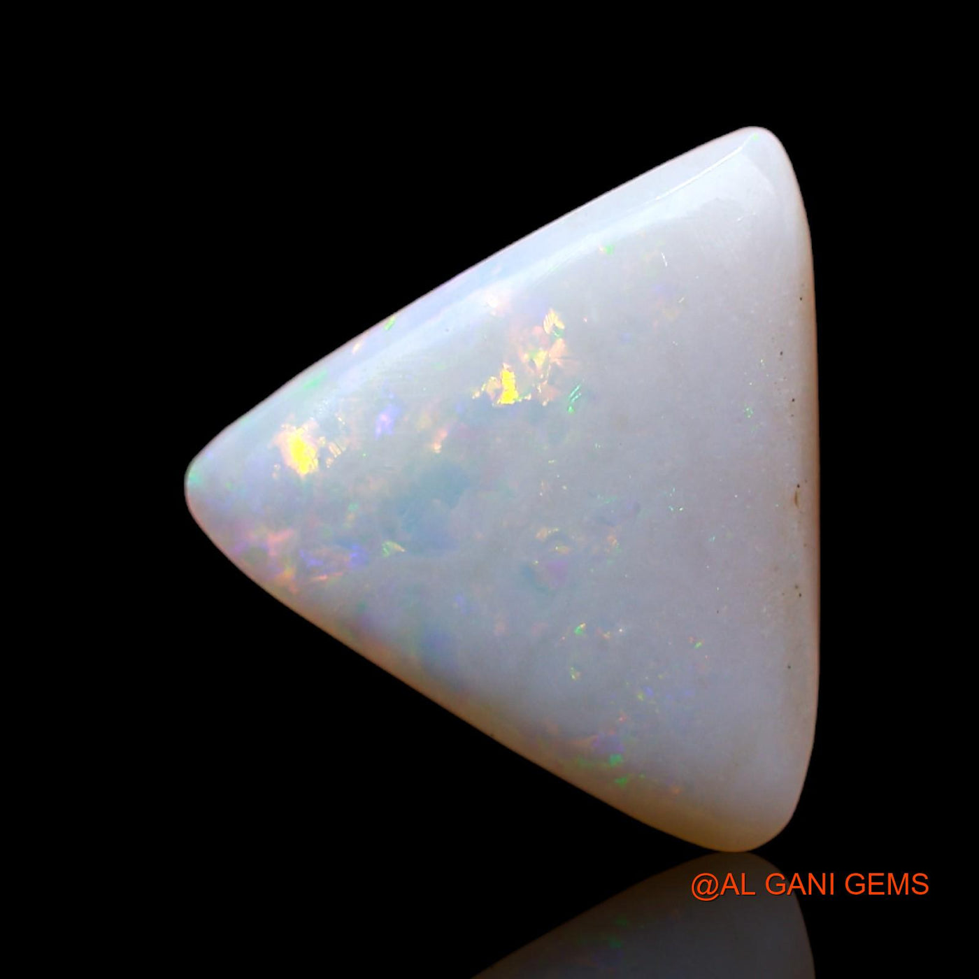 Natural Fire Opal Gemstone 2.00 Cts Loose Trillion Cabochon From Australia 12x12x3 mm AB-900