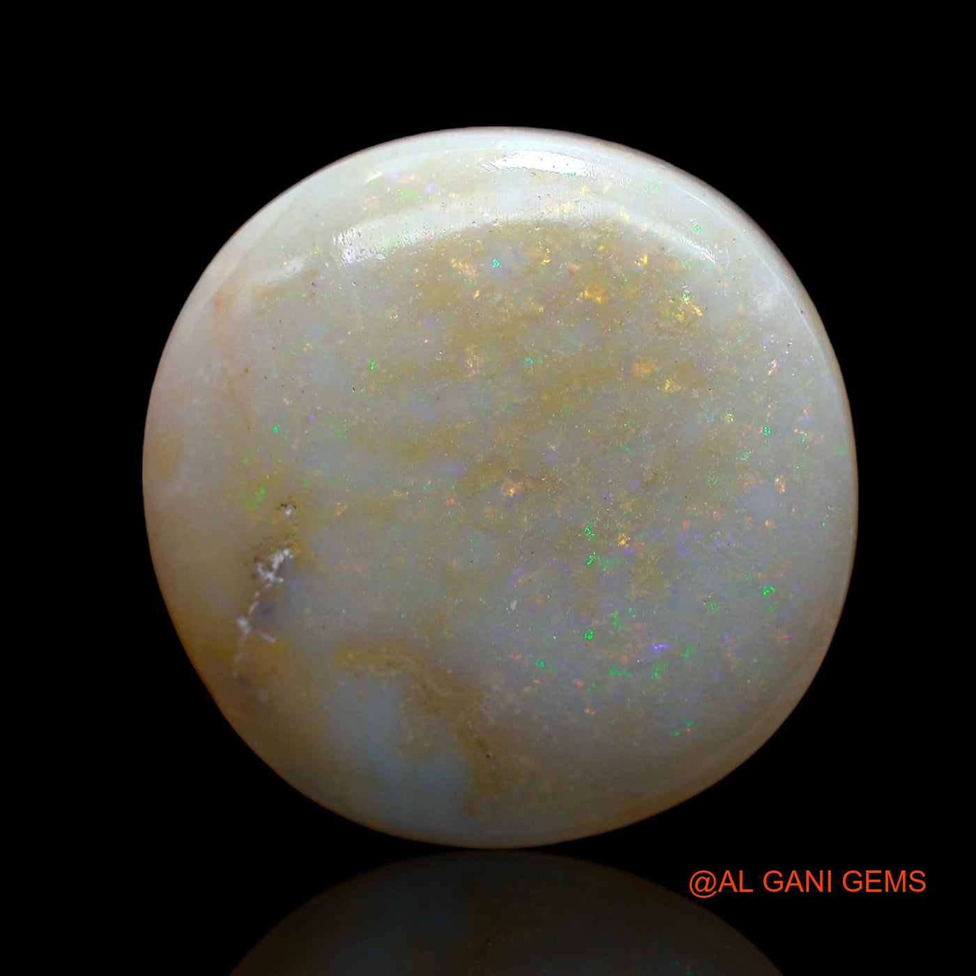 34.00 Cts Natural Australian Fire Opal Loose Gemstone Oval Cabochon 24x24x9 mm AB-902