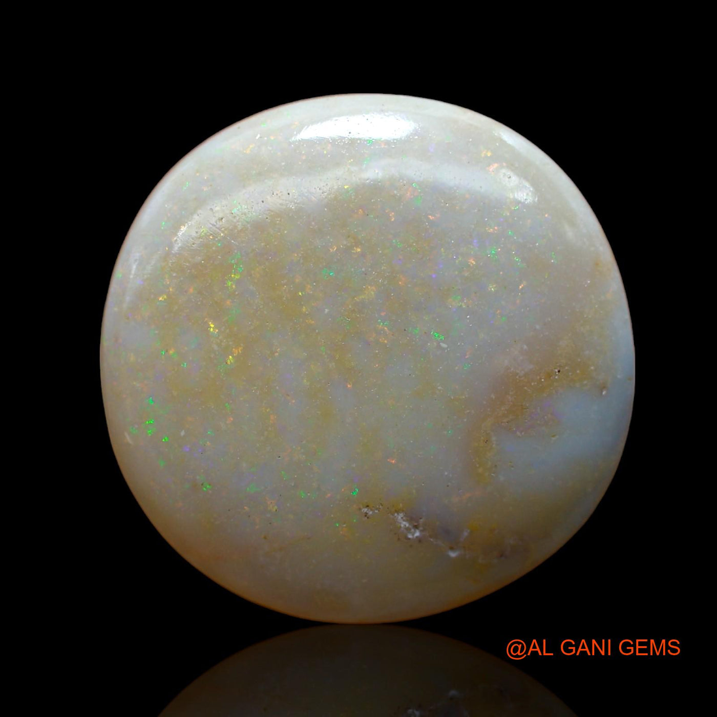34.00 Cts Natural Australian Fire Opal Loose Gemstone Oval Cabochon 24x24x9 mm AB-902
