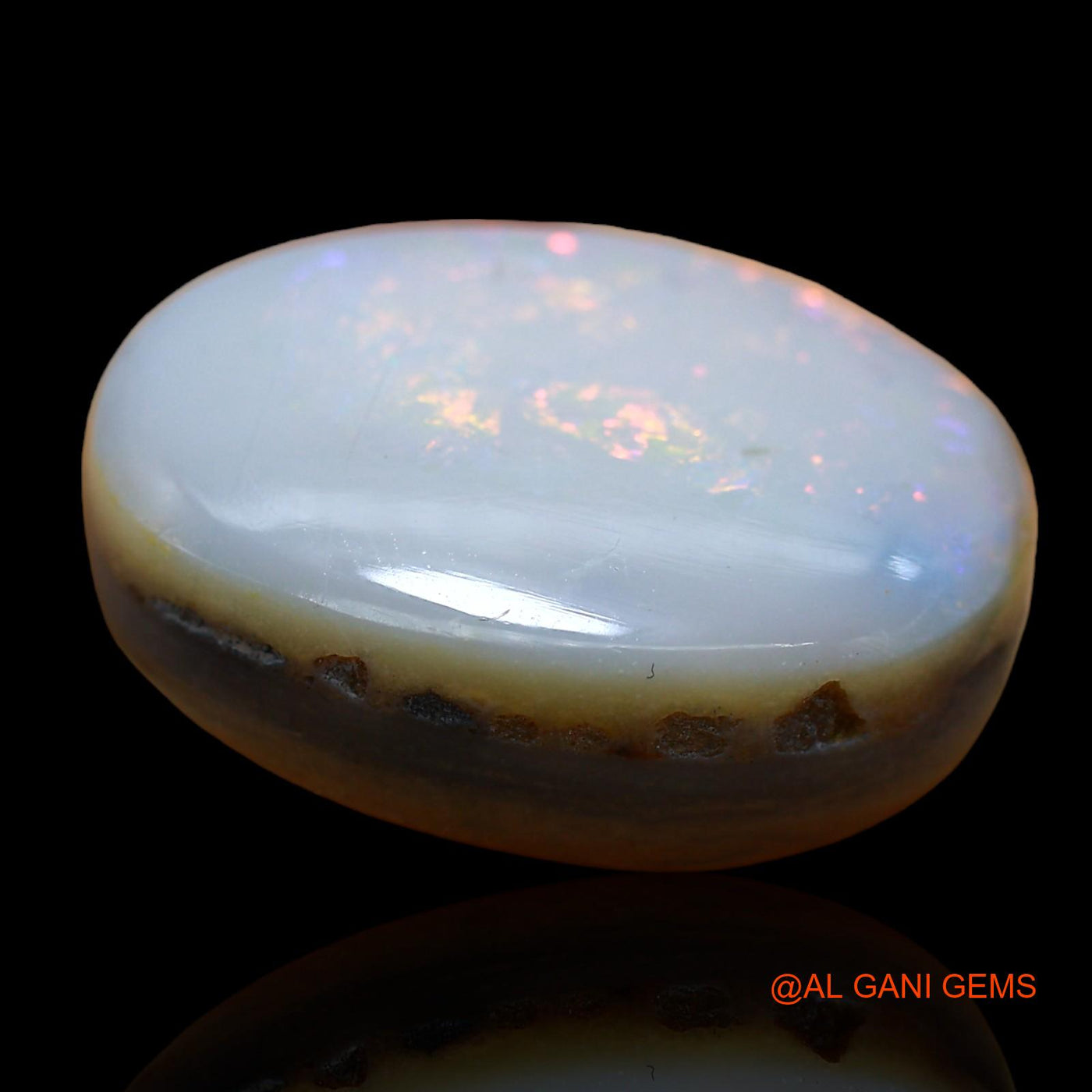 31.00 Cts Natural Australian Fire Opal Loose Gemstone Oval Cabochon 23x18x11 mm AB-904