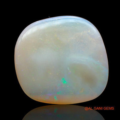 Natural Untreated Fire Opal Loose Gemstone Fancy Cabochon From Australia 8.00 Cts 21x20x2 mm AB-905