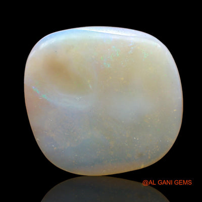 Natural Untreated Fire Opal Loose Gemstone Fancy Cabochon From Australia 8.00 Cts 21x20x2 mm AB-905