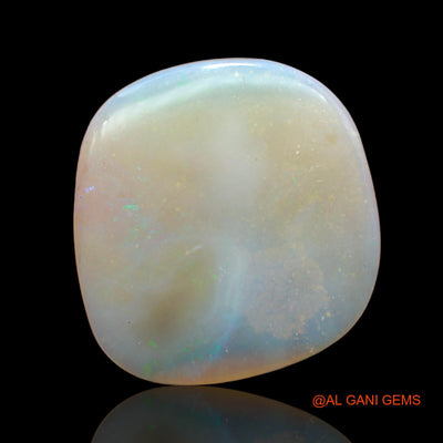 Natural Untreated Fire Opal Loose Gemstone Fancy Cabochon From Australia 8.00 Cts 21x20x2 mm AB-905