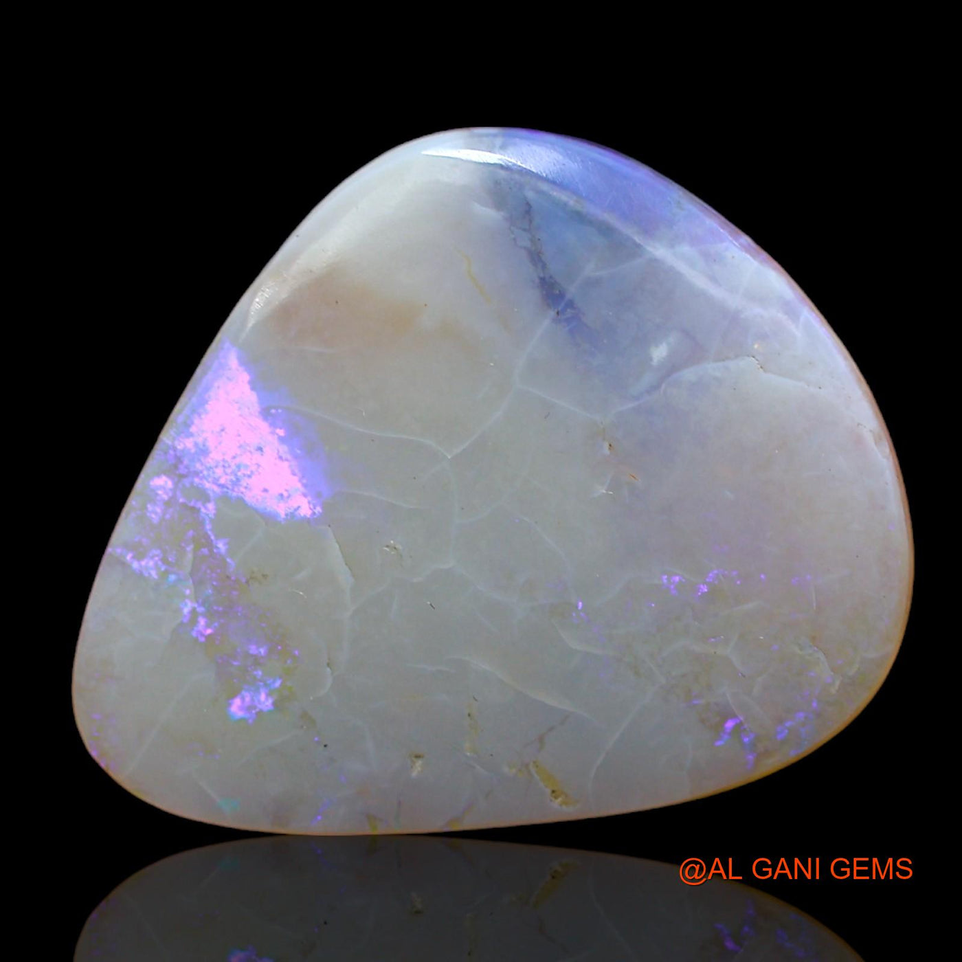 Natural Untreated Fire Opal Loose Gemstone Fancy Cabochon From Australia 11.00 Cts 23x19x4 mm AB-906