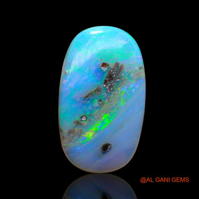 Natural Fire Opal Gemstone 14.00 Cts Loose Oval Cabochon From Australia 25x14x5 mm AB-907