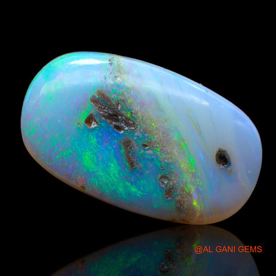 Natural Fire Opal Gemstone 14.00 Cts Loose Oval Cabochon From Australia 25x14x5 mm AB-907