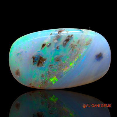 Natural Fire Opal Gemstone 14.00 Cts Loose Oval Cabochon From Australia 25x14x5 mm AB-907