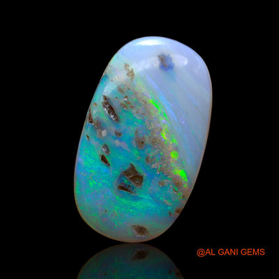 Natural Fire Opal Gemstone 14.00 Cts Loose Oval Cabochon From Australia 25x14x5 mm AB-907