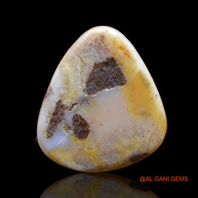 11.00 Cts Natural Australian Fire Opal Fancy Cabochon Loose Gemstone For Jewelry 20x18x4 mm AB-909